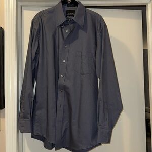 Greyish-blue oxford dress shirt